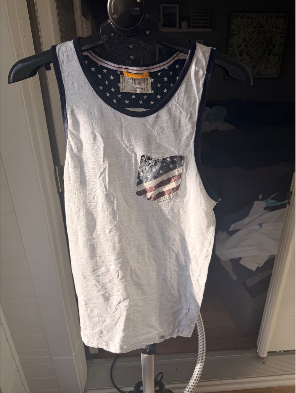 Perfectly Planet white patriotic tank top